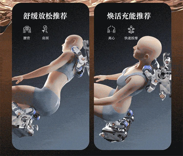 4D+4D Electric Massage Chairs Full Body Recliner Zero Gravity Auto Massage Chair Sl-Track 2025 Full Body Relaxation Massage Sofa