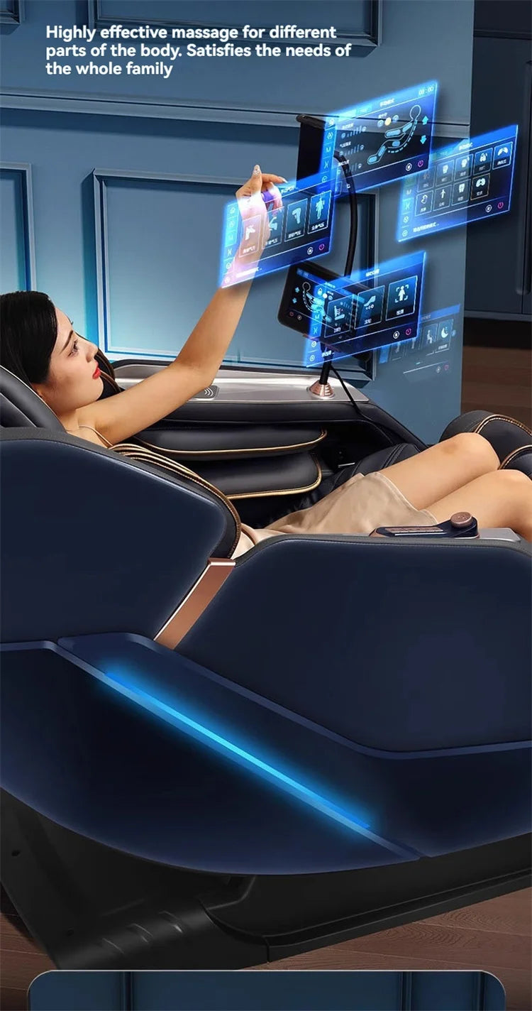 4D+4D Electric Massage Chairs Full Body Recliner Zero Gravity Auto Massage Chair Sl-Track 2025 Full Body Relaxation Massage Sofa