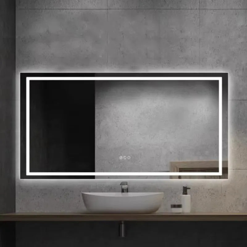 RGB LED bathroom mirror