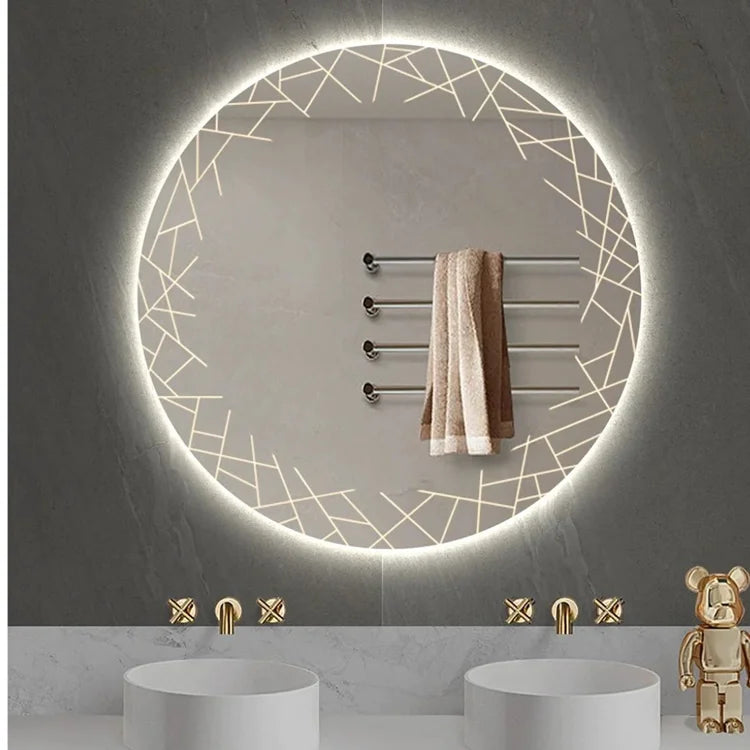 Wall Hung Frameless Touch Screen Led Bath Smart Mirror for Bathroom