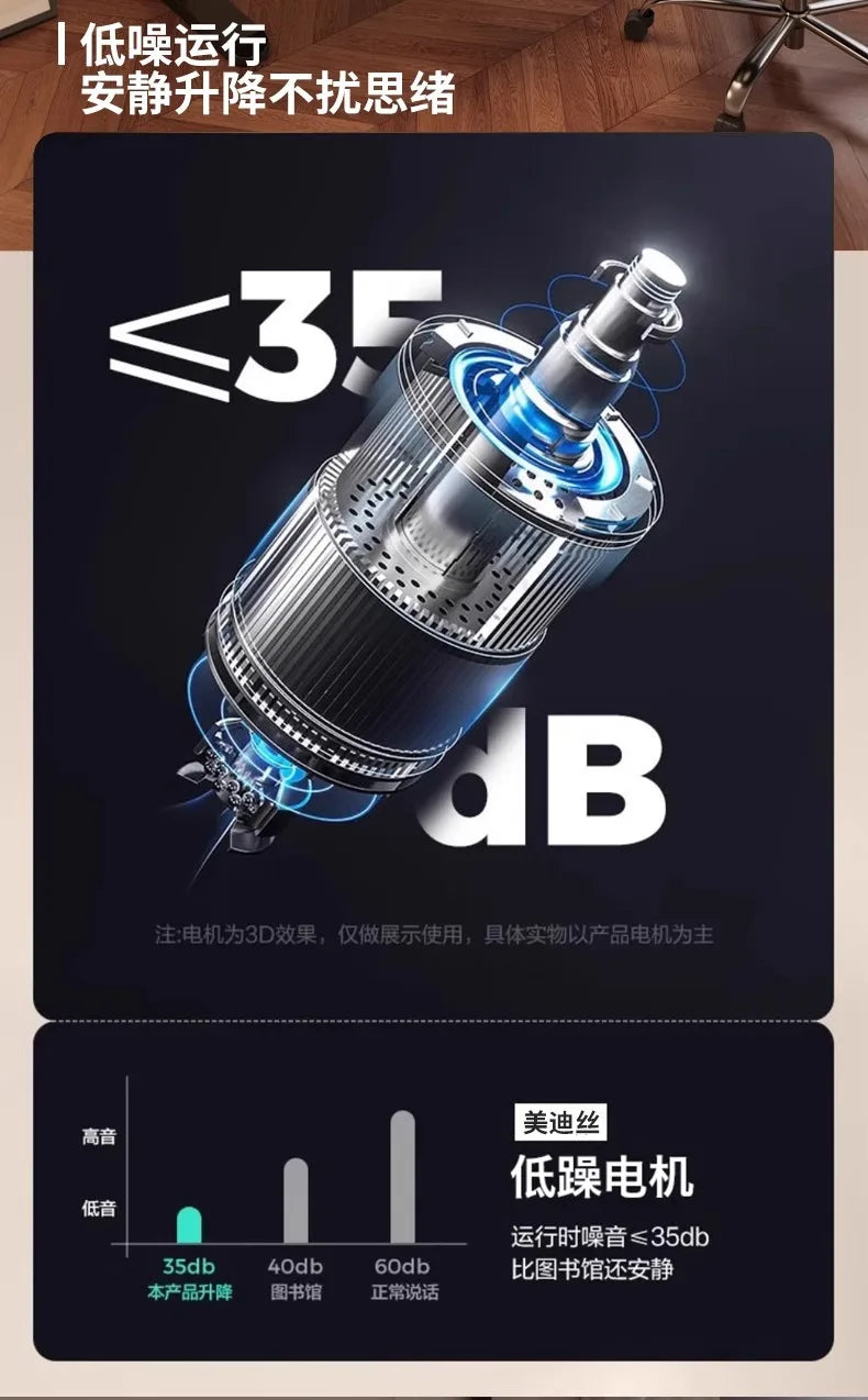 Solid Wood Electric Standing Desk with Drawers Smart Height Adjustable Gaming Computer Workstation for Home Study Office