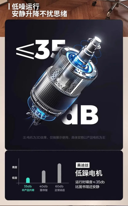 Solid Wood Electric Standing Desk with Drawers Smart Height Adjustable Gaming Computer Workstation for Home Study Office