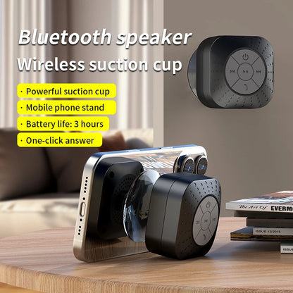 Portable Bluetooth Speaker Mini Audio Suction Cup Phone Stand Surround Sound Subwoofer Smart Home Electronic Devices
