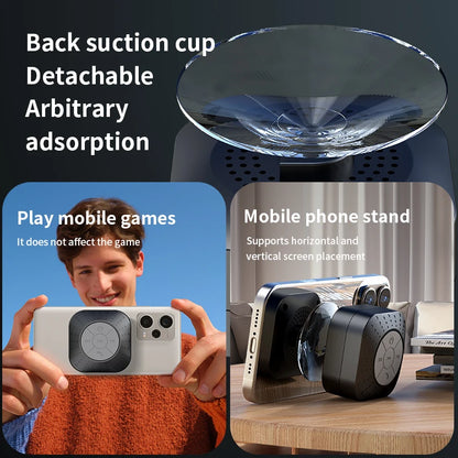 Portable Bluetooth Speaker Mini Audio Suction Cup Phone Stand Surround Sound Subwoofer Smart Home Electronic Devices