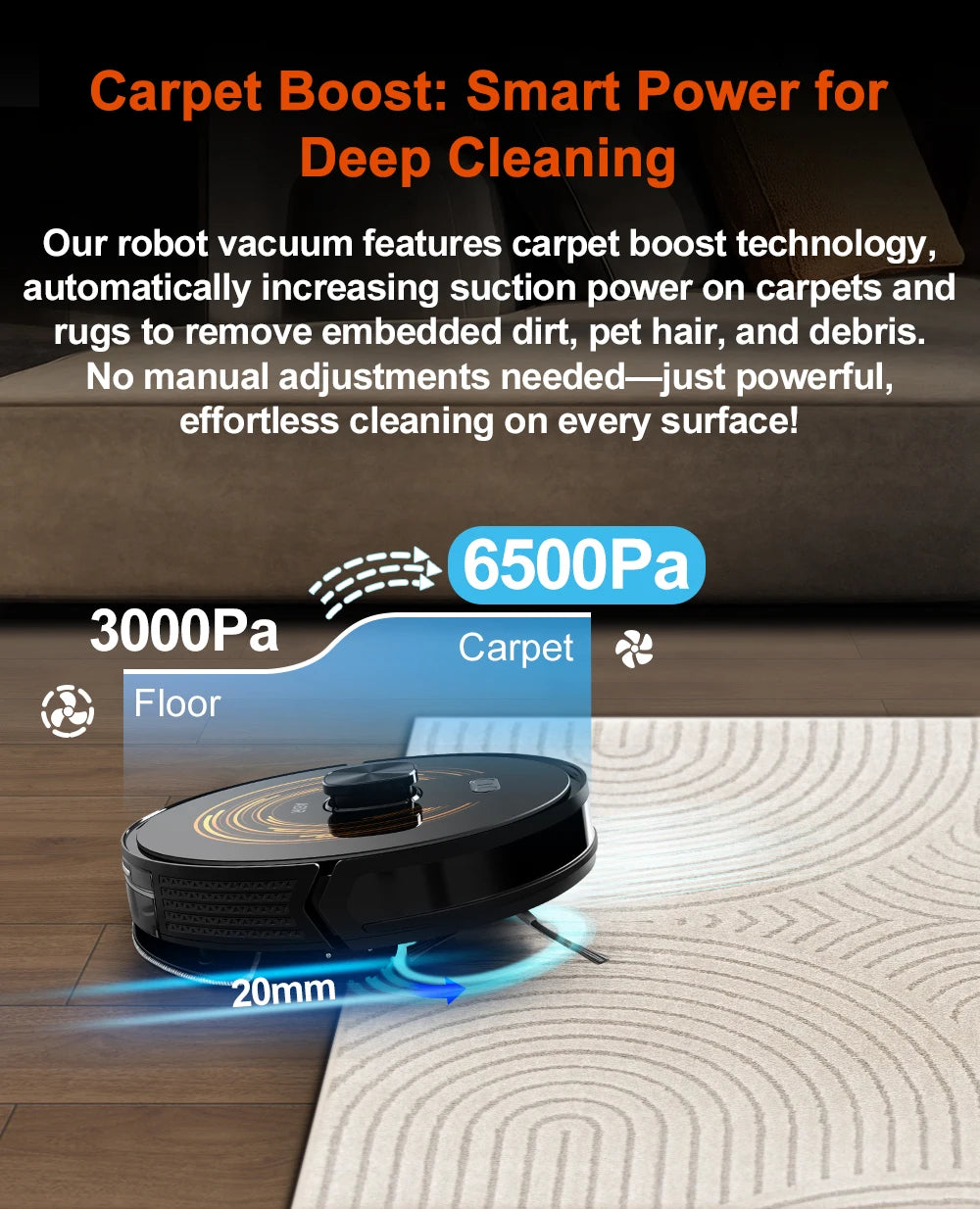 Robot Vacuum Cleaner ABIR X9 ,Laser System,Dual UV Cleaning,Auto Carpet Boost Tech,Multiple Floors Maps,Customized Room Cleaning