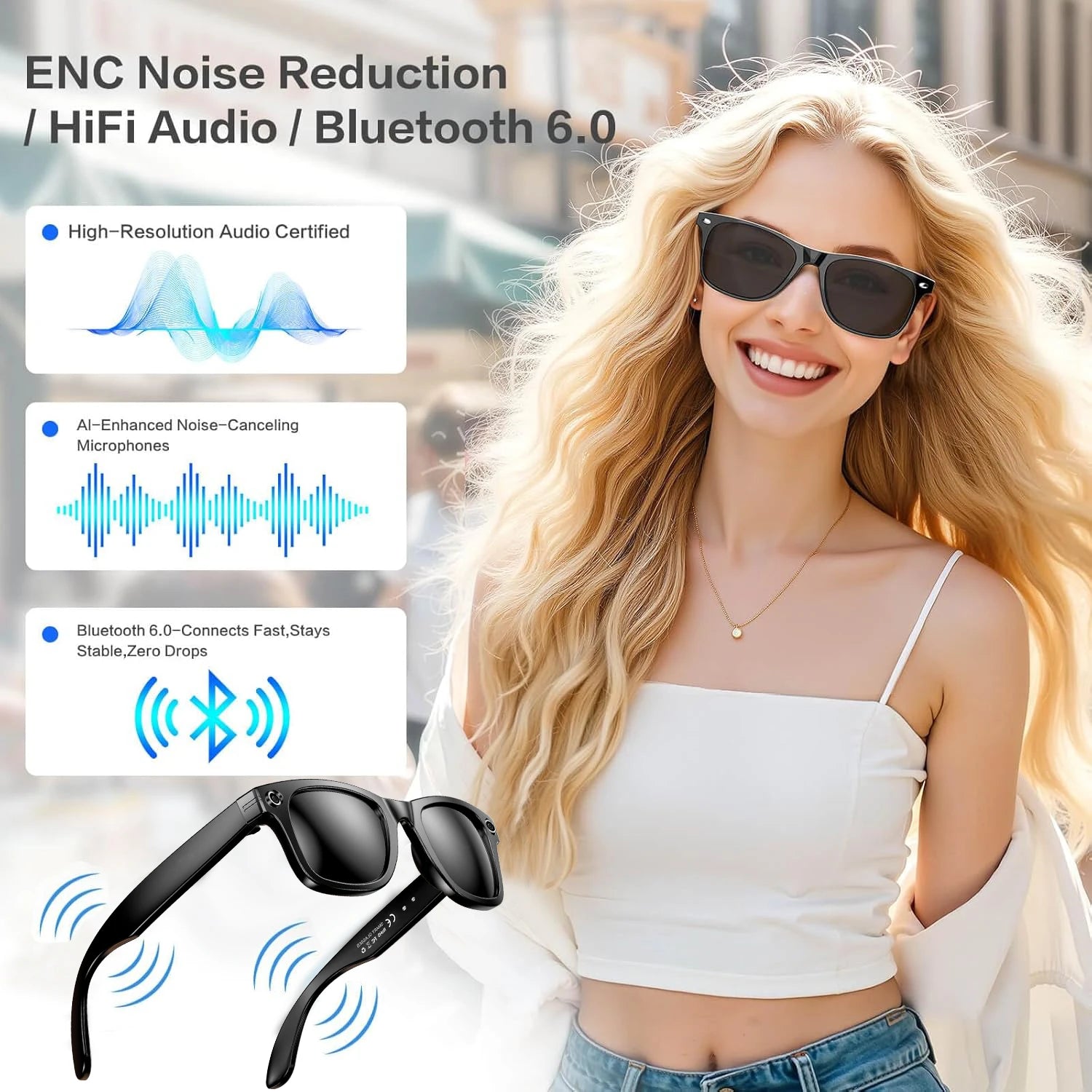 AI smart camera glasses