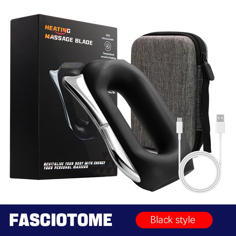 Electric Fascia Massager EMSMicro Current Vibration Deep Tissue Compression Muscle Relaxation Body Lifting Scraper Massage Knife