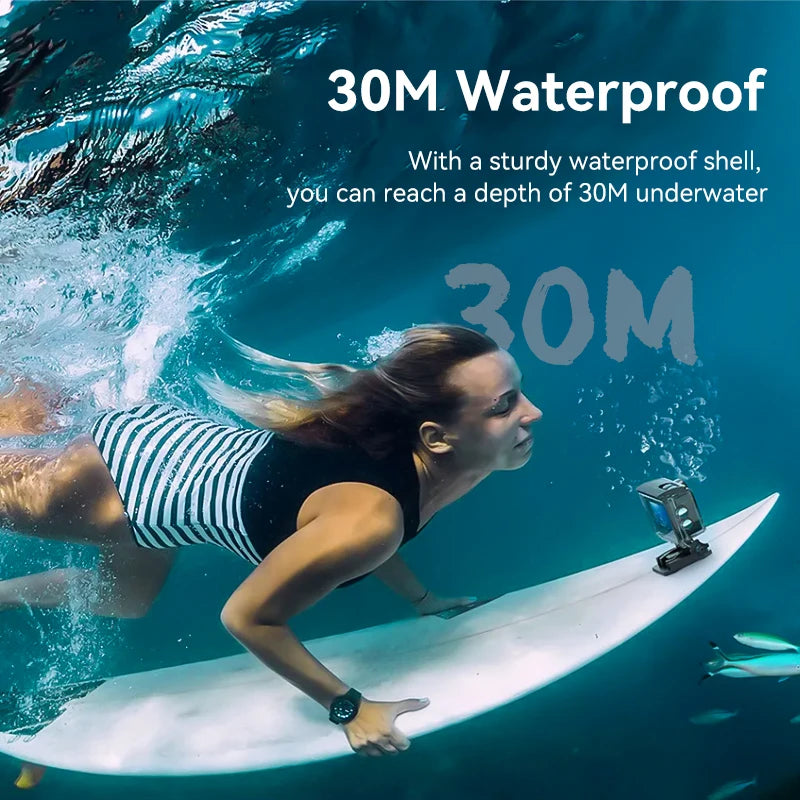 Outdoor WiFi 4K Action Camera Helmet Video Recording 4K/30FPS WiFi 2.0" 170D GPS 4X Zoom Underwater Waterproof Sports Camera