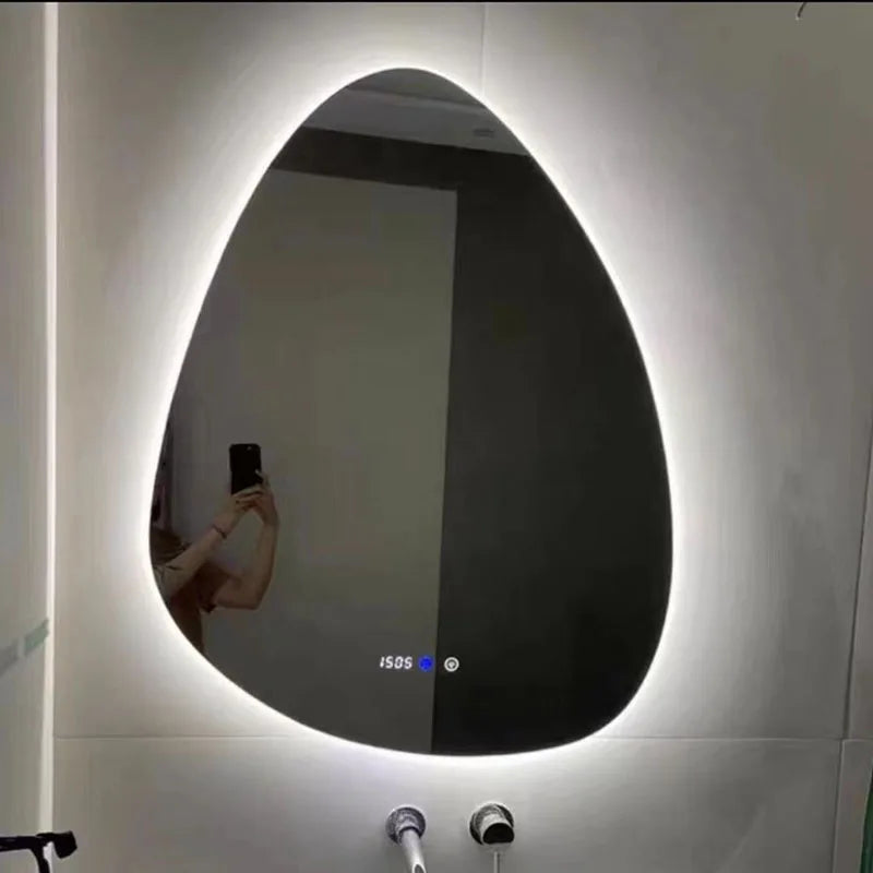 irregular LED bathroom mirror