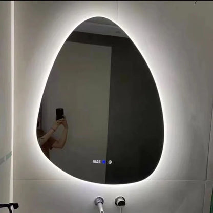 irregular LED bathroom mirror