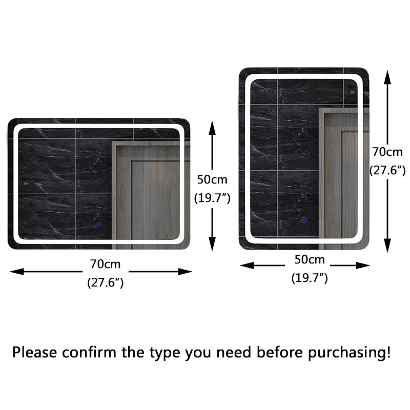 LED bathroom smart mirror