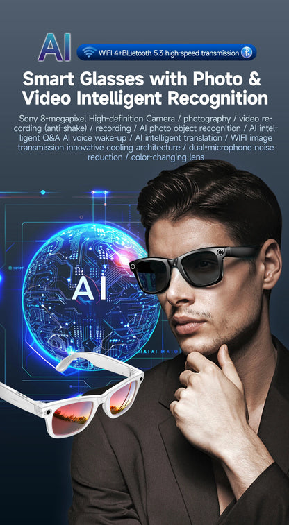 AI smart camera glasses