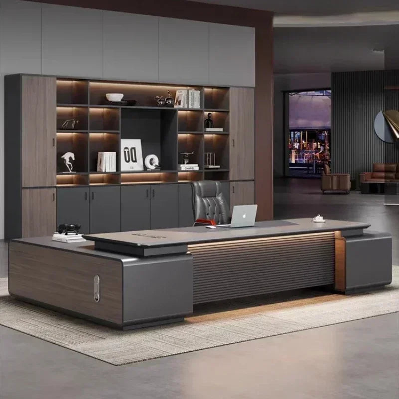 Executive Pro Standing Desk Smart Charging Organizer Ergonomic Motion Control Office Solution Secretária Executiva Furniture