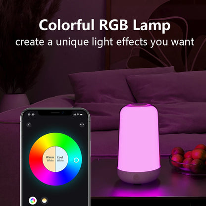 smart touch RGB bedside lamp
