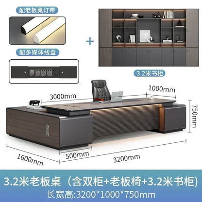 Executive Pro Standing Desk Smart Charging Organizer Ergonomic Motion Control Office Solution Secretária Executiva Furniture