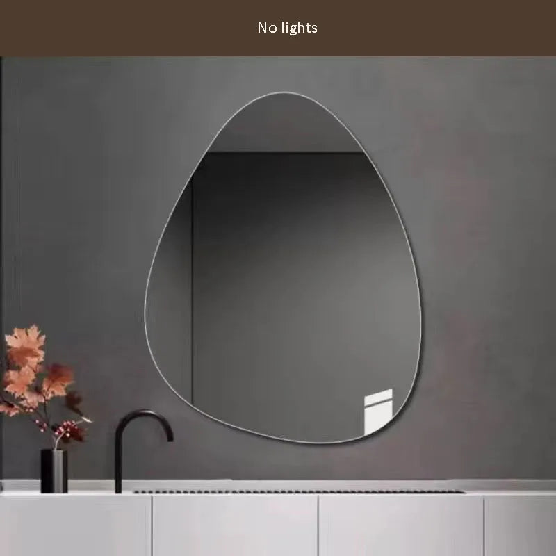 irregular LED bathroom mirror