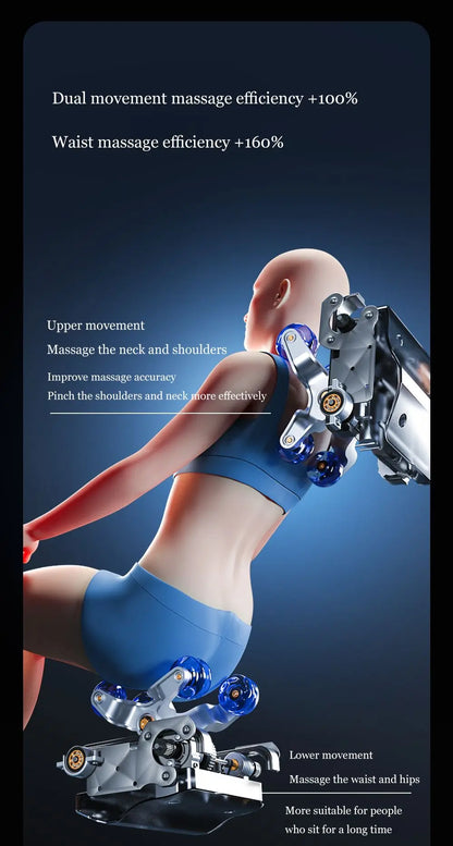 4D+4D Electric Massage Chairs Full Body Recliner Zero Gravity Auto Massage Chair Sl-Track 2025 Full Body Relaxation Massage Sofa