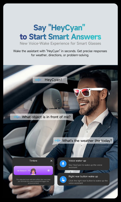 AI smart camera glasses