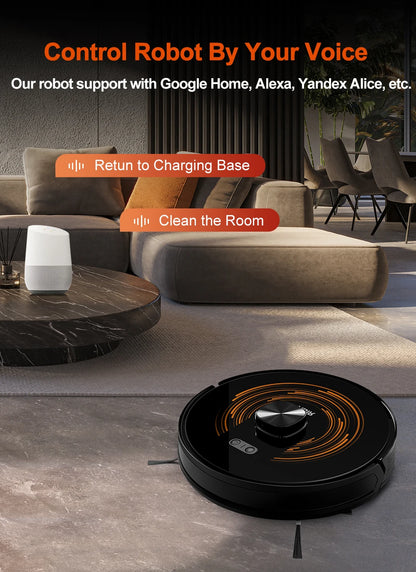 Robot Vacuum Cleaner ABIR X9 ,Laser System,Dual UV Cleaning,Auto Carpet Boost Tech,Multiple Floors Maps,Customized Room Cleaning