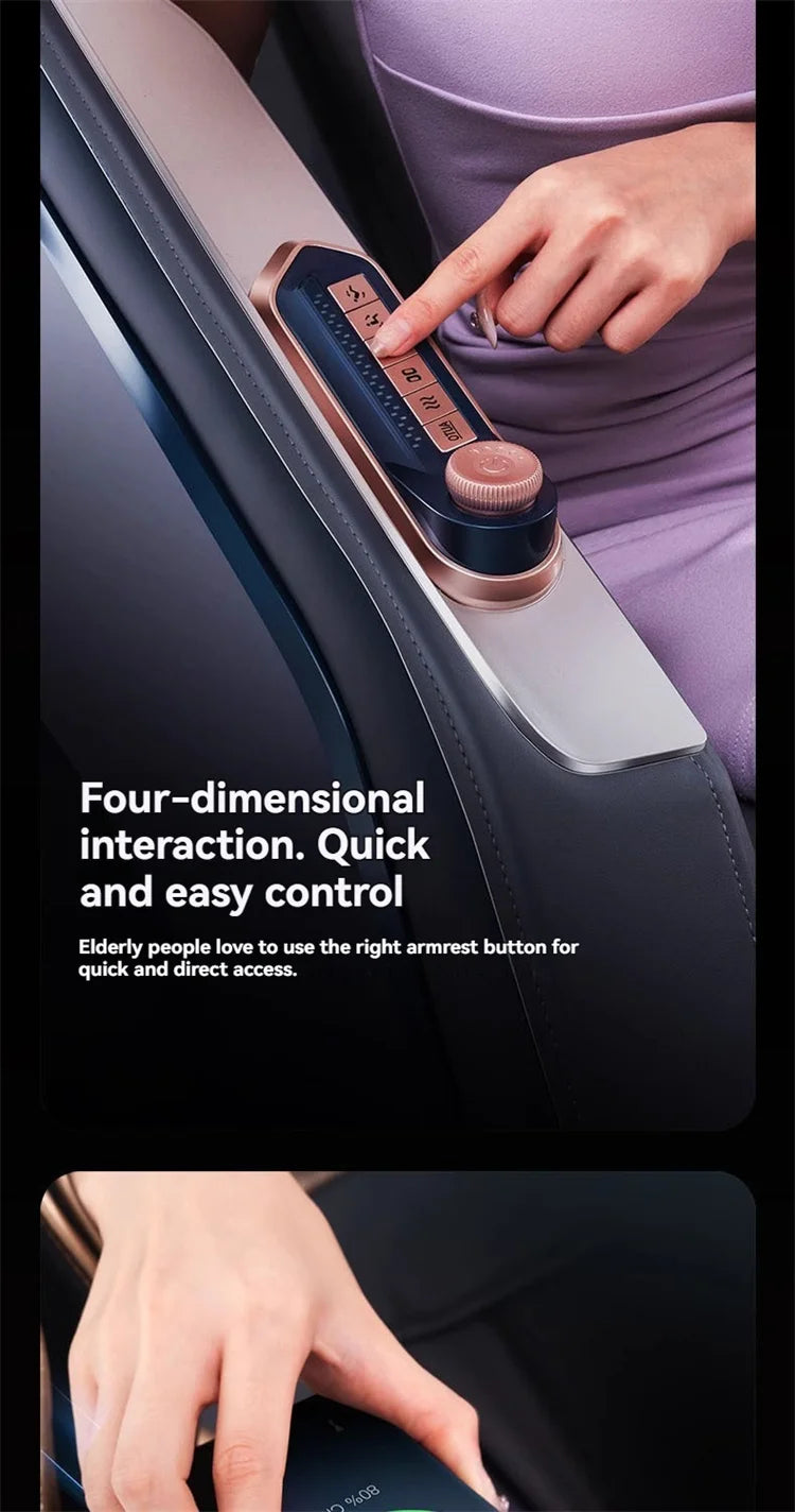 4D+4D Electric Massage Chairs Full Body Recliner Zero Gravity Auto Massage Chair Sl-Track 2025 Full Body Relaxation Massage Sofa
