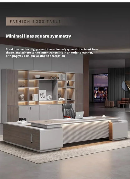 Executive Pro Standing Desk Smart Charging Organizer Ergonomic Motion Control Office Solution Secretária Executiva Furniture