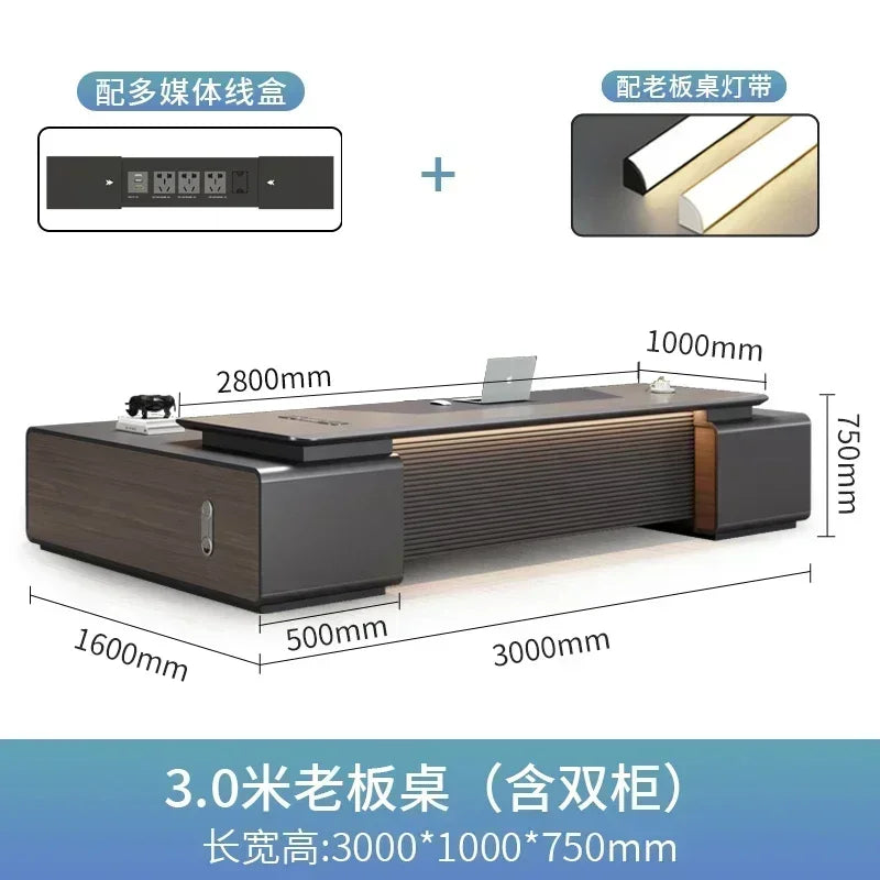 Executive Pro Standing Desk Smart Charging Organizer Ergonomic Motion Control Office Solution Secretária Executiva Furniture