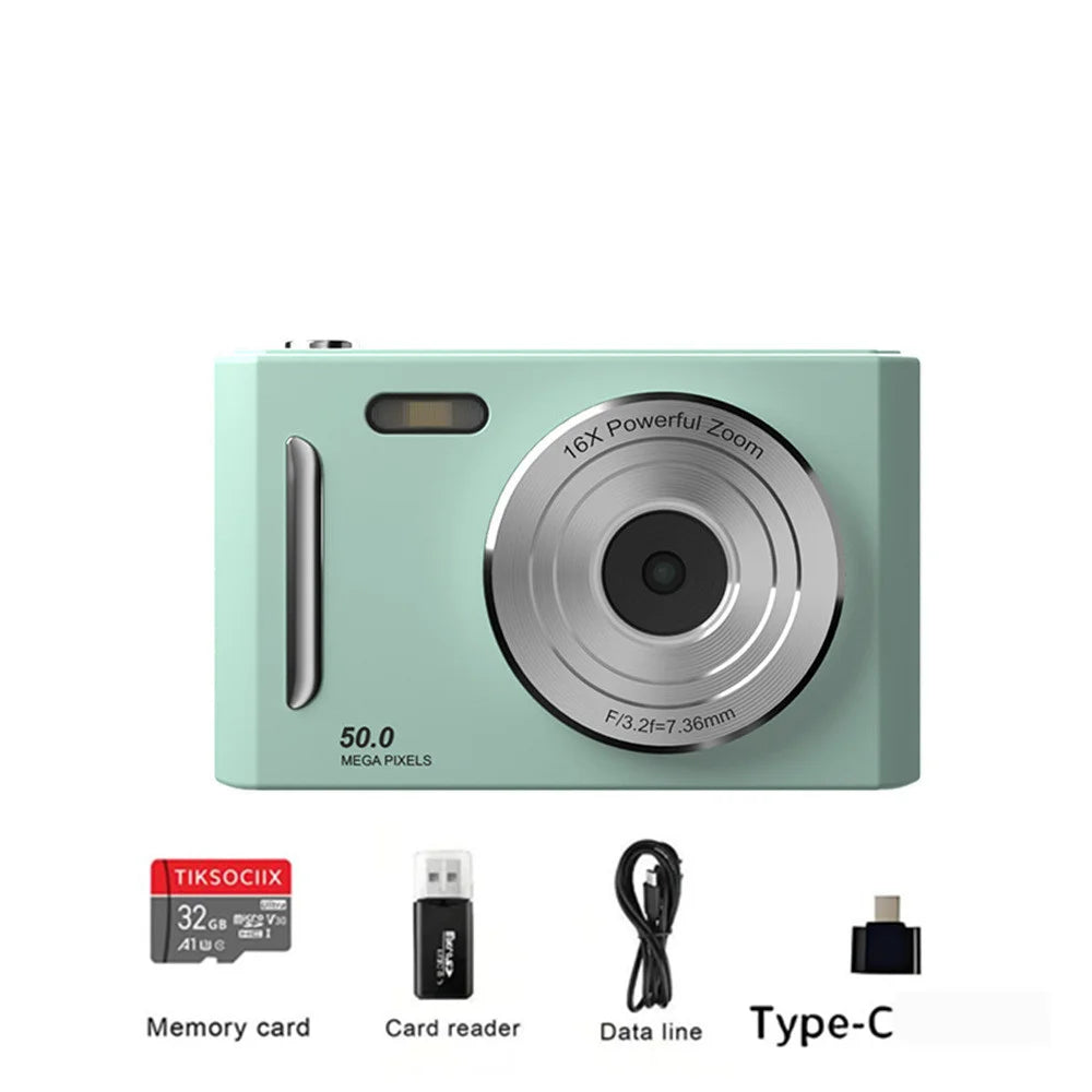 2026 NEW 5K Digital Portable Camera Pixels Auto Focus Entry-level Camera Dual Camera Flash Student CCD