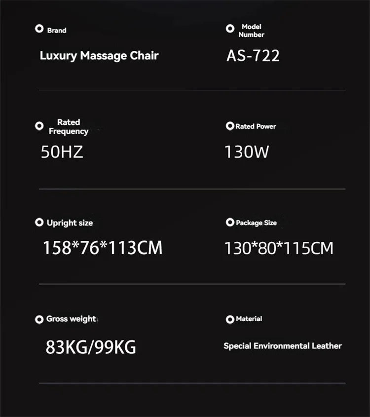 4D+4D Electric Massage Chairs Full Body Recliner Zero Gravity Auto Massage Chair Sl-Track 2025 Full Body Relaxation Massage Sofa