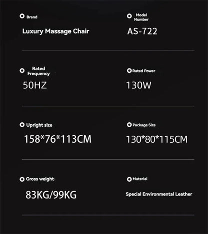 4D+4D Electric Massage Chairs Full Body Recliner Zero Gravity Auto Massage Chair Sl-Track 2025 Full Body Relaxation Massage Sofa