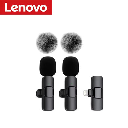 2026 NEW Lenovo Mini Portable Wireless Audio Video Recording Lavalier Microphone for Live Broadcast Gaming Audio Video Recording