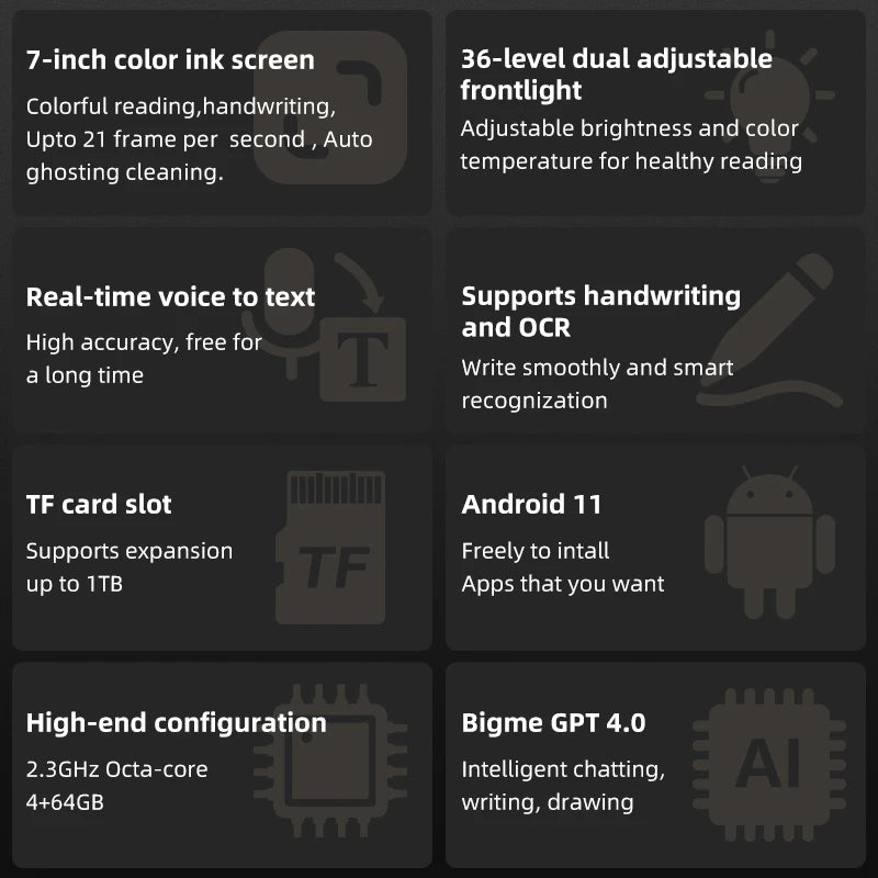 7-Inch Color E-Ink eBook Reader