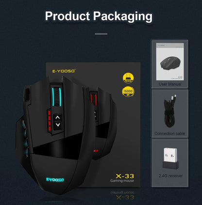 wireless RGB gaming mouse