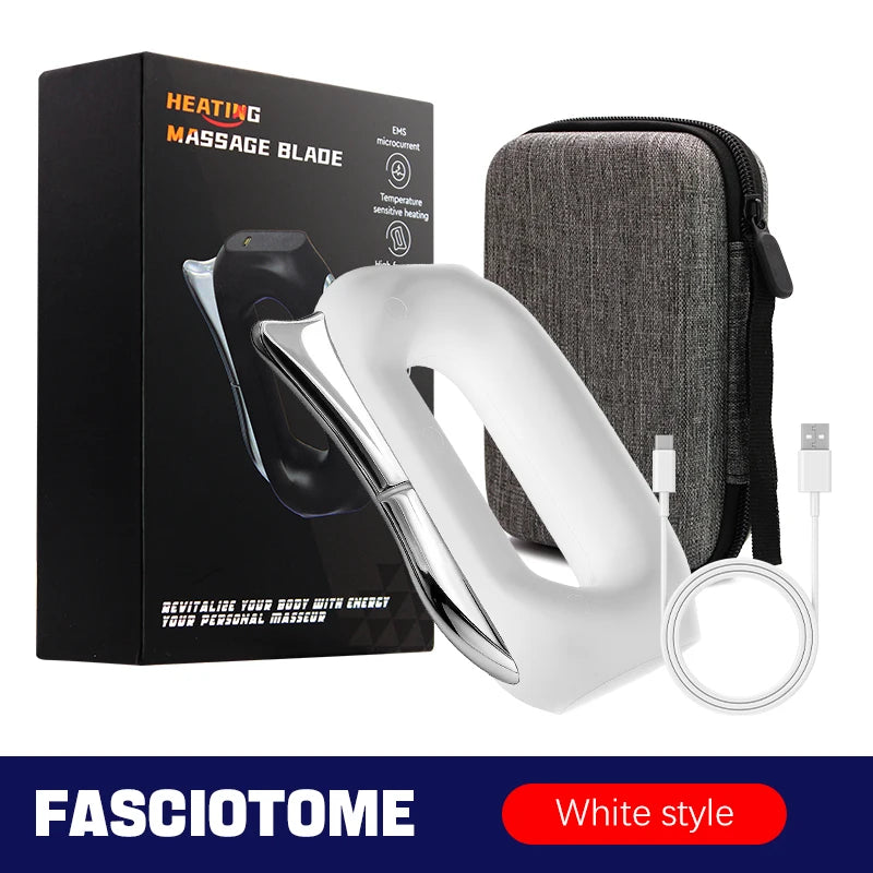 Electric Fascia Massager EMSMicro Current Vibration Deep Tissue Compression Muscle Relaxation Body Lifting Scraper Massage Knife