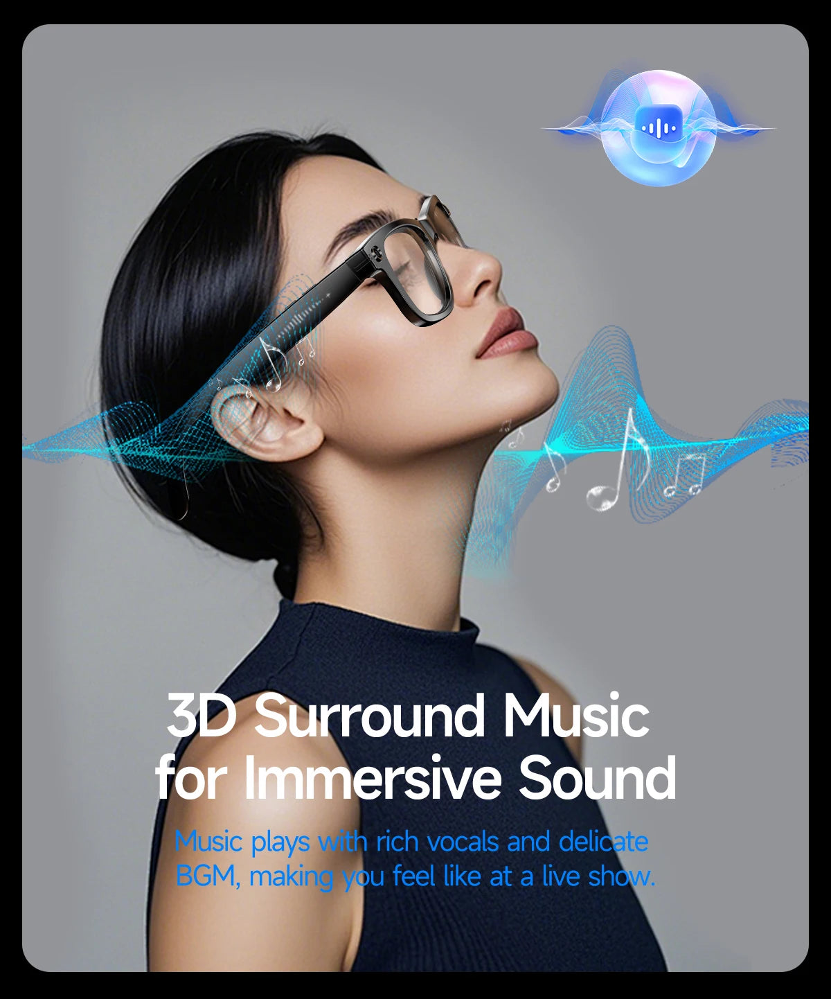 AI smart camera glasses