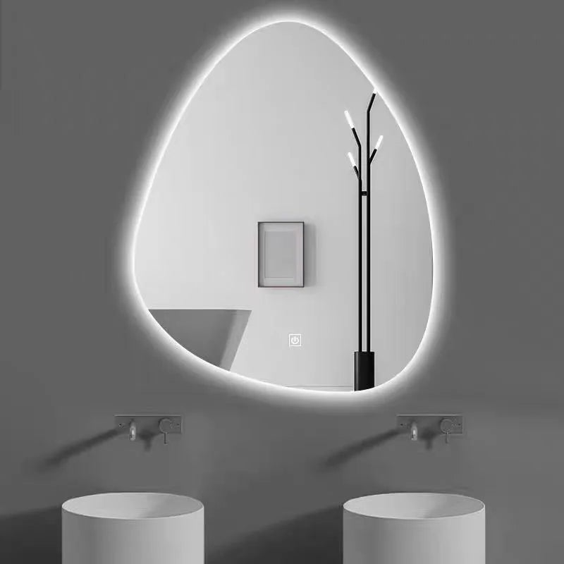 irregular LED bathroom mirror