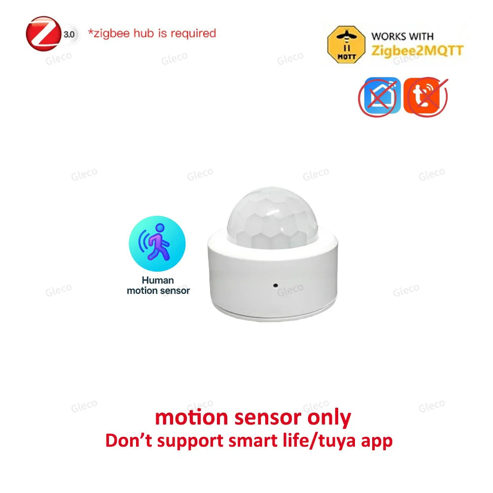 Zigbee Presence Sensor 24G Mmwave Radar Human Detector Motion/Static Detection For Tuya Z2M Smart Home Security Automation Alarm