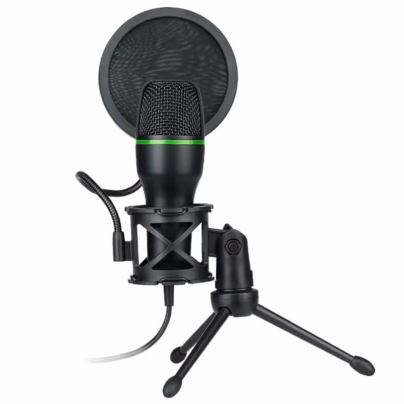 Condenser Microphone USB Wired For PC Computer Laptop Professional Gaming Accessories Streaming Sound Live Podcast RGB Record