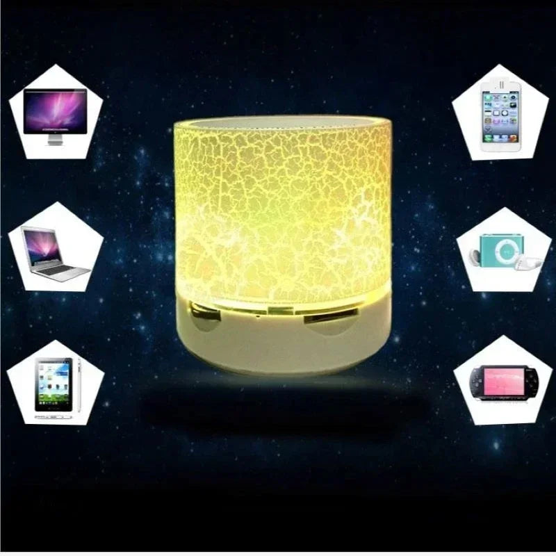 Mini Wireless Bluetooth Speaker with LED Light
