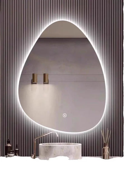 irregular LED bathroom mirror