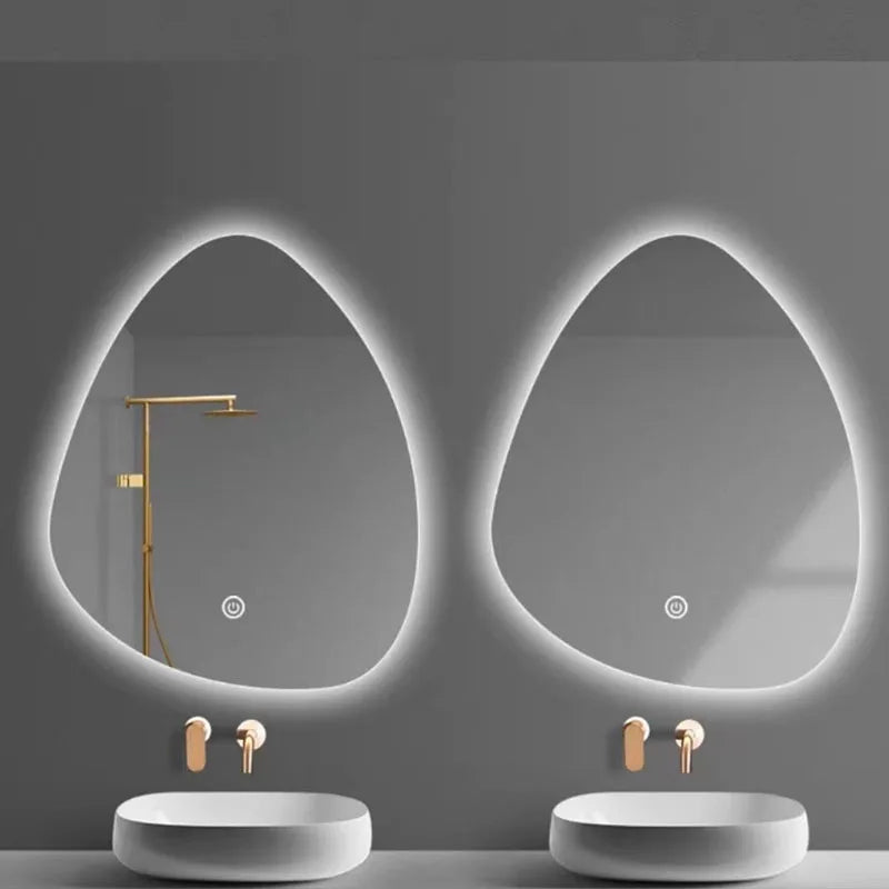 irregular LED bathroom mirror