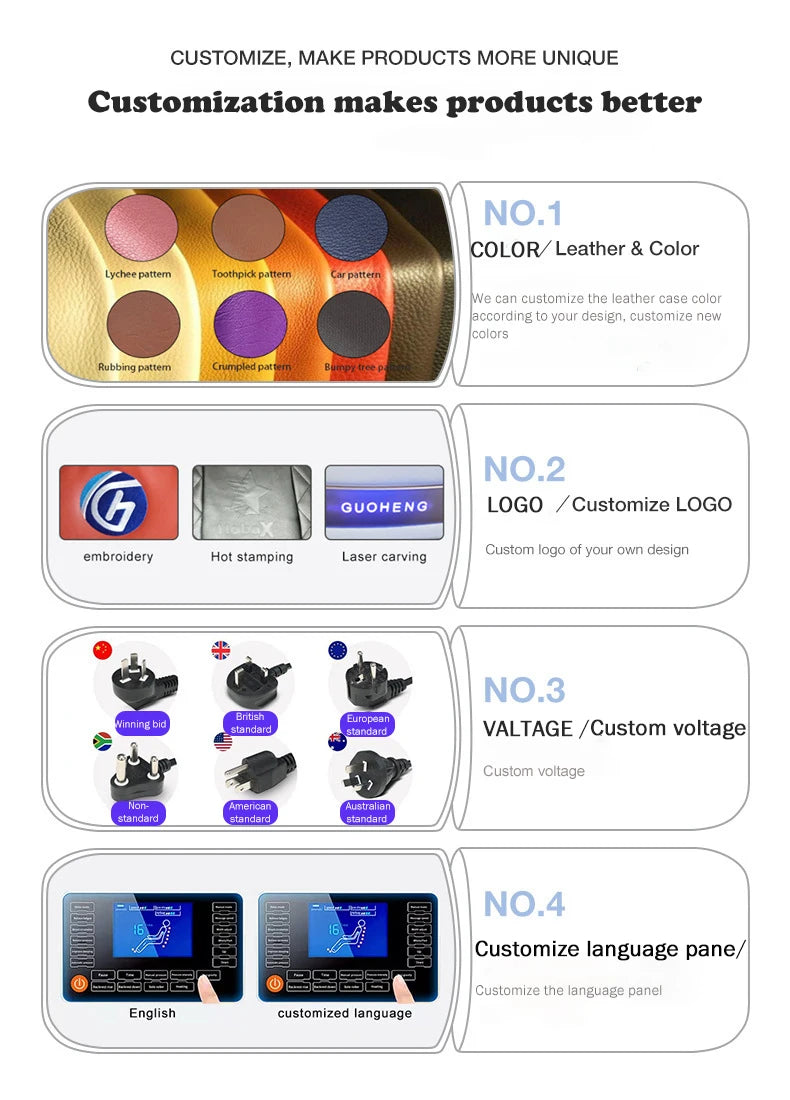 4D+4D Electric Massage Chairs Full Body Recliner Zero Gravity Auto Massage Chair Sl-Track 2025 Full Body Relaxation Massage Sofa