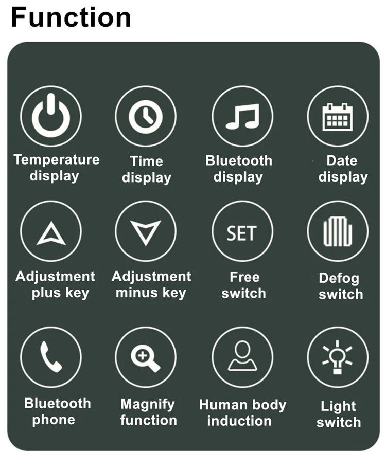 Wall Hung Frameless Touch Screen Led Bath Smart Mirror for Bathroom