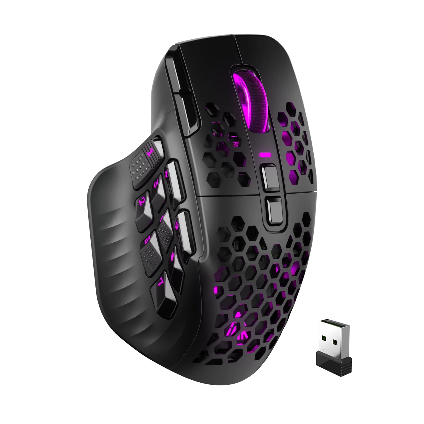 wireless MMO gaming mouse