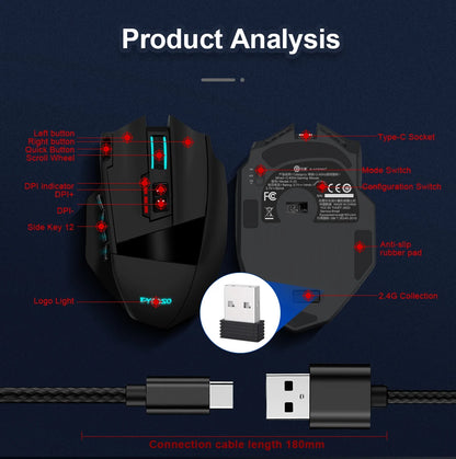 wireless RGB gaming mouse