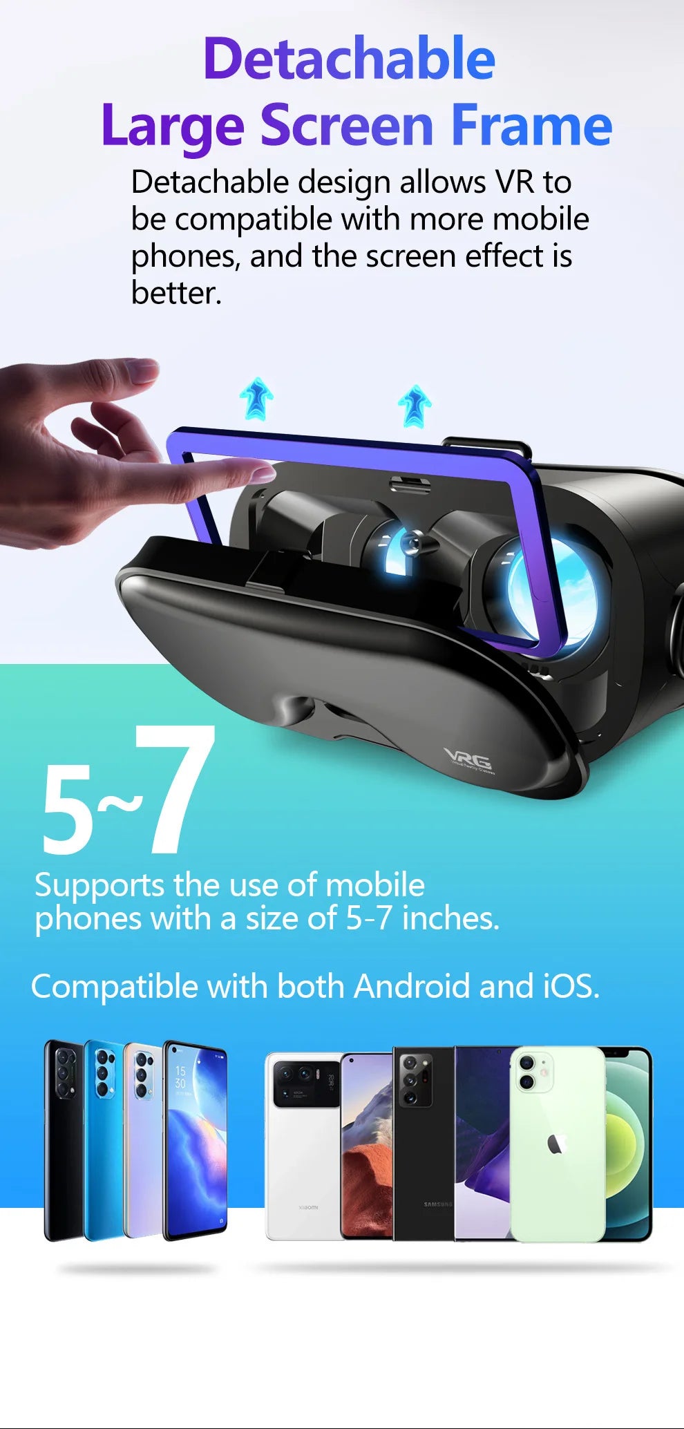 3D VR Headset for iPhone and Android