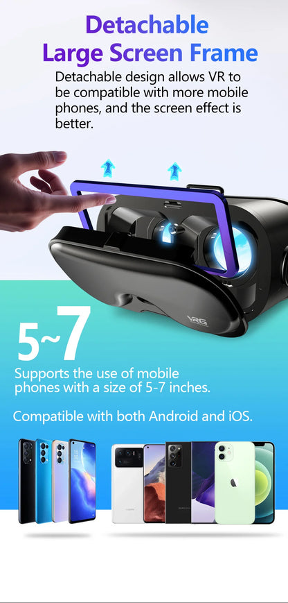 3D VR Headset for iPhone and Android