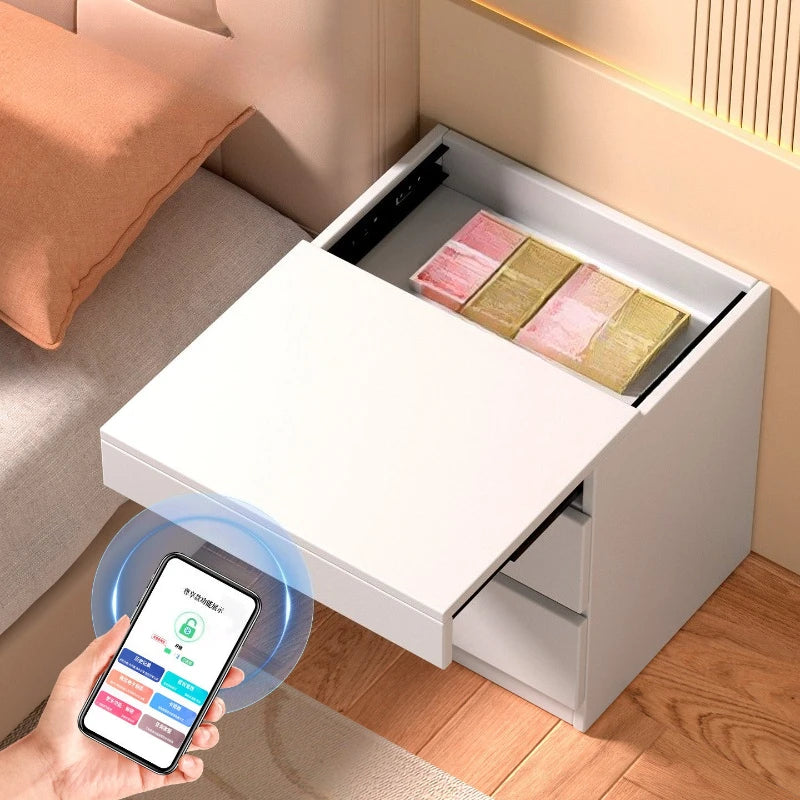 intelligent hidden compartment bedside table invisible anti-theft bedroom design storage cabinet Corner comfortable furniture