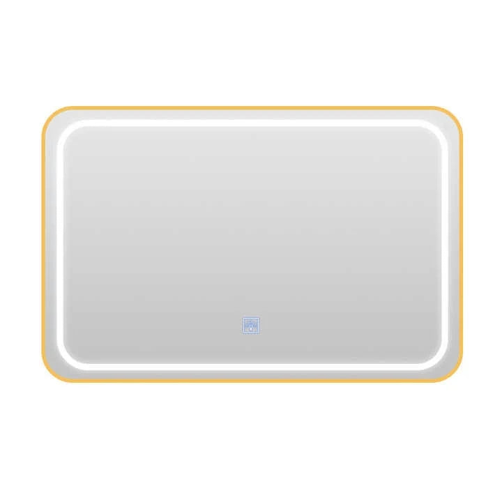 Custom Design Rectangle Stainless Steel Framed Touch Control Screen LED Intelligent Shower Mirror Smart Mirrors for Bathroom