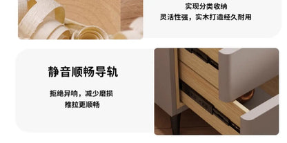 Modern Luxury Bedroom Furniture Foldable Wooden Bedside Table with Smart USB Port Wireless Charger Light Lamp