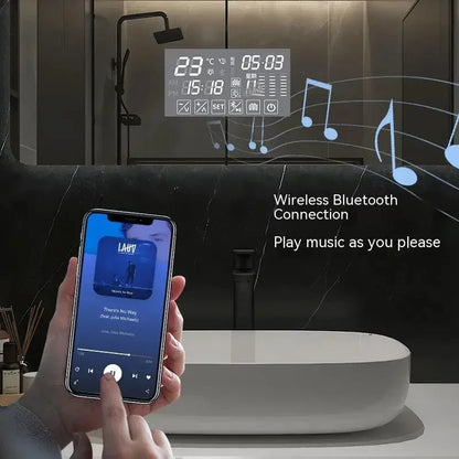 square LED bathroom mirror